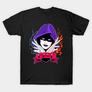 Fire and Lightning Mage - Retro Colorful Fantasy Magic T-Shirt